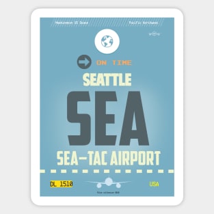 SEA Seattle airport code Sticker